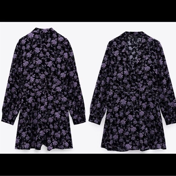 ZARA FLORAL PRINTED BLAZER JUMPSUIT - Picture 9 of 9